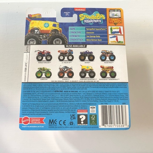 Hot Wheels Monster Trucks x SpongeBob SquarePants - BRAND NEW!! - Picture 2 of 5